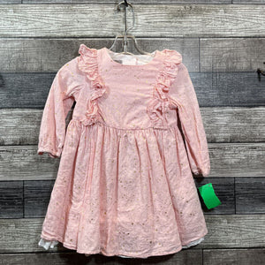 PIPPA & JULIA LS LINED COTTON SPARKLE DRESS 2