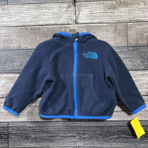 NORTH FACE HOODED FLEECE JACKET 3-6 MO