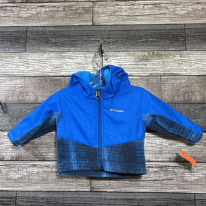 COLUMBIA HOODED MIXED MEDIA JACKET 0-3 MO