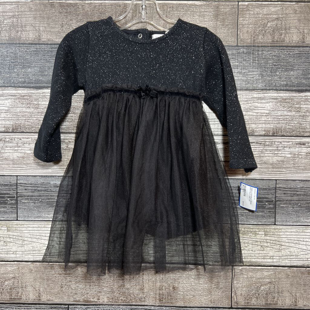 ZARA LS SPARKLE DRESS WITH TULLE SKIRT 2/3