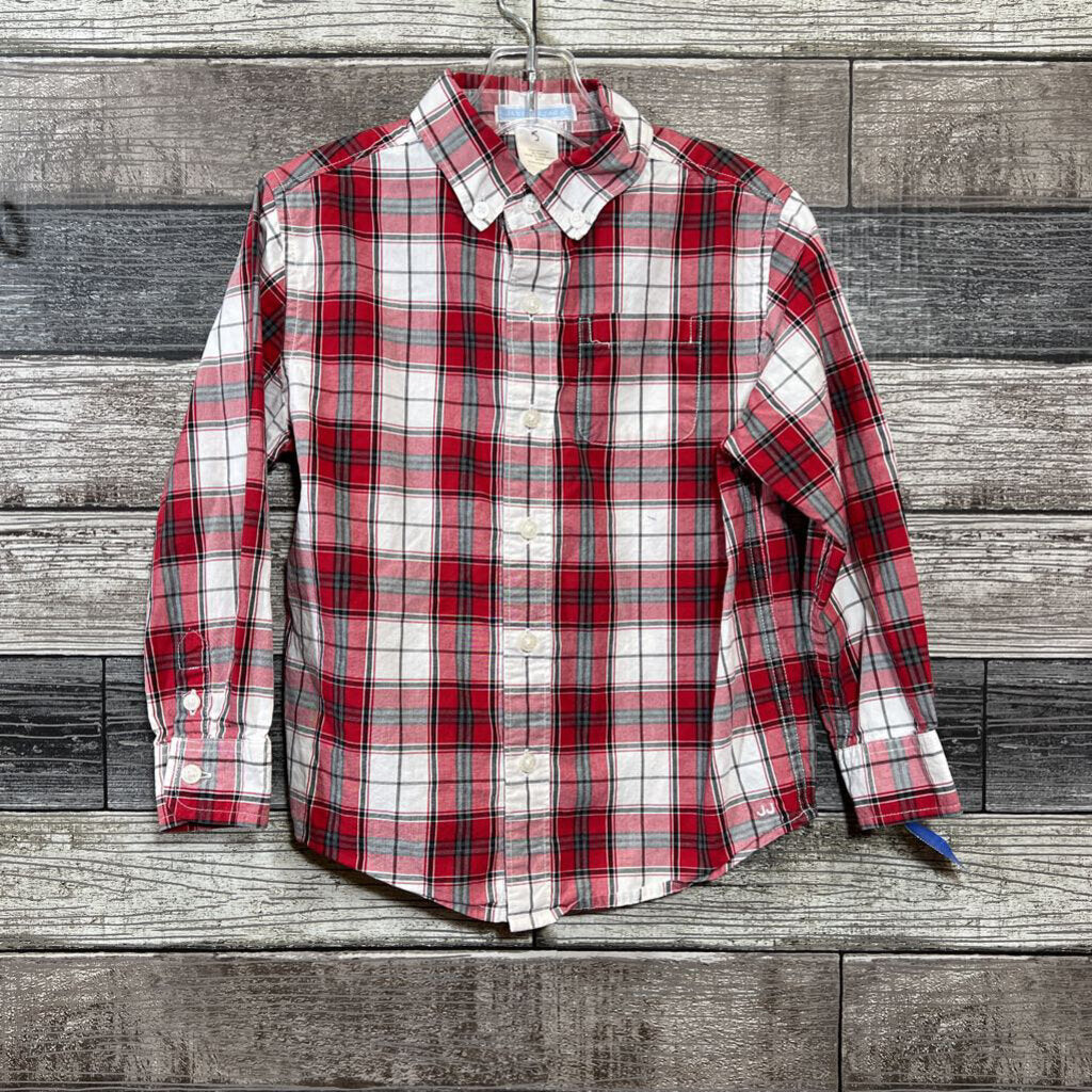 JANIE & JACK PLAID LS BUTTON DOWN SHIRT 4