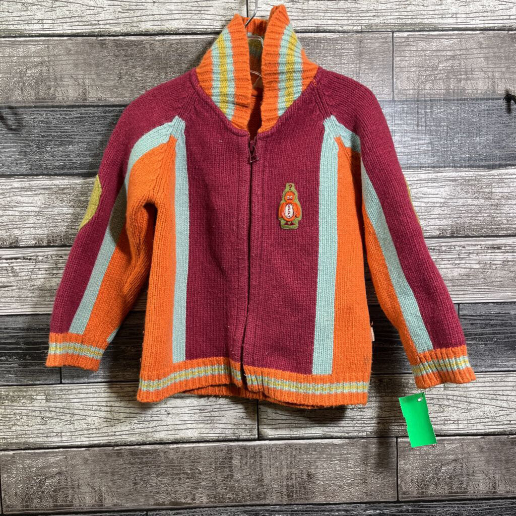 OILILY FULL ZIP WOOL BLEND SWEATER JACKET 3/4