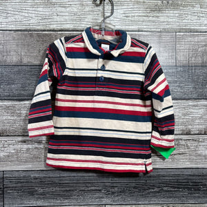 TEA LS STRIPED POLO SHIRT 12 MO