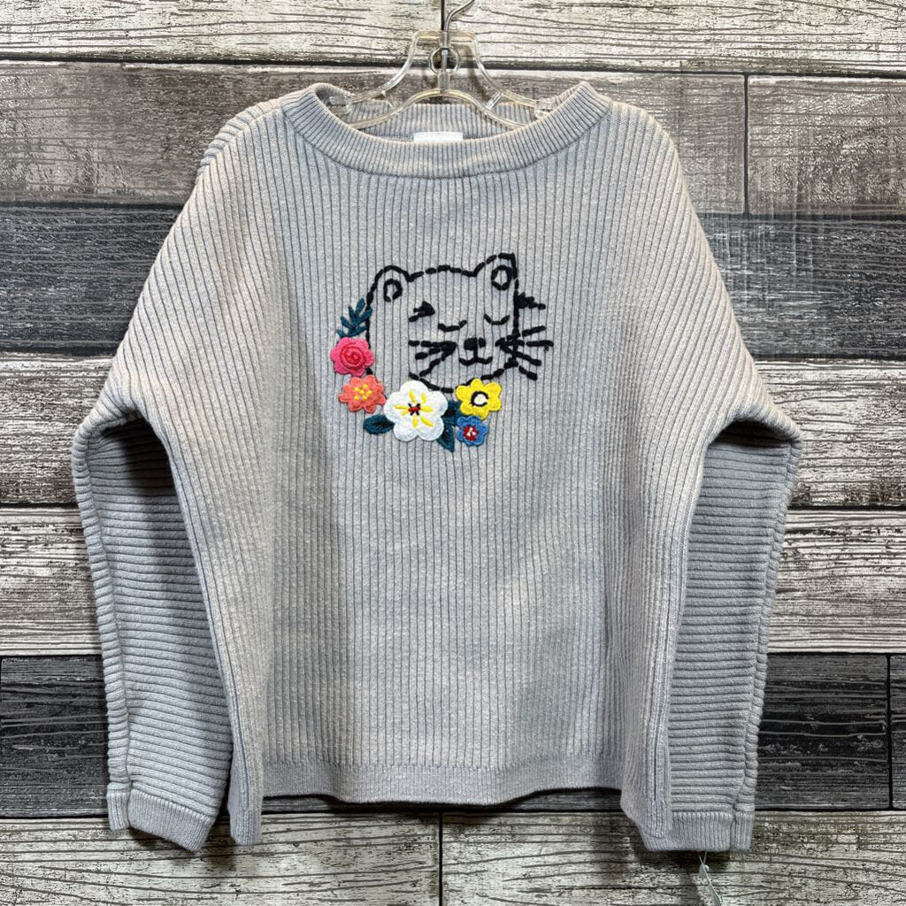 HANNA LS RIBBED APPLIQUE SHIRT 100 / 4