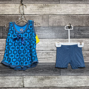 KICKEE PANTS BAMBOO TANK DRESS + BLOOMERS 3-6 MO