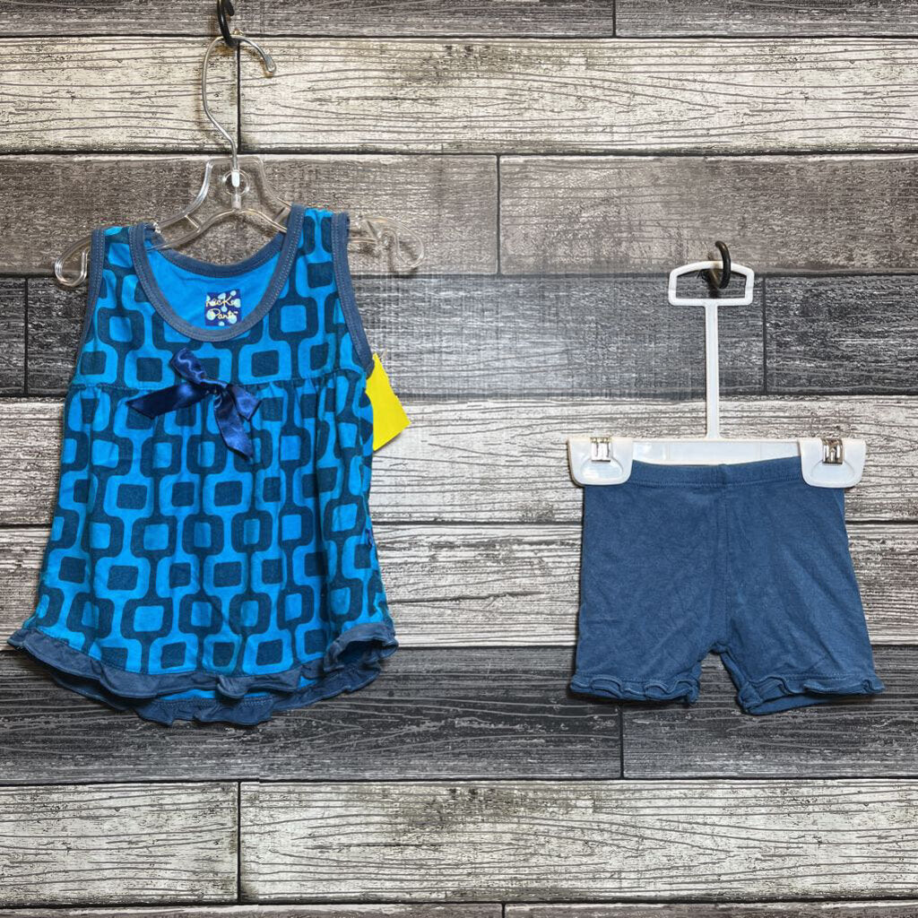 KICKEE PANTS BAMBOO TANK DRESS + BLOOMERS 3-6 MO