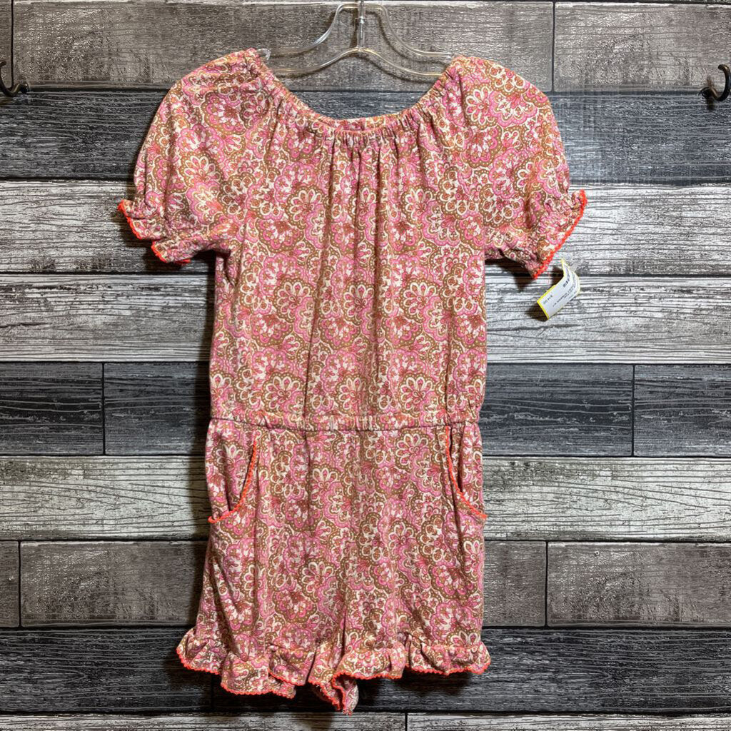 MINI BODEN COTTON BAMBOO SHORT ROMPER 6/7