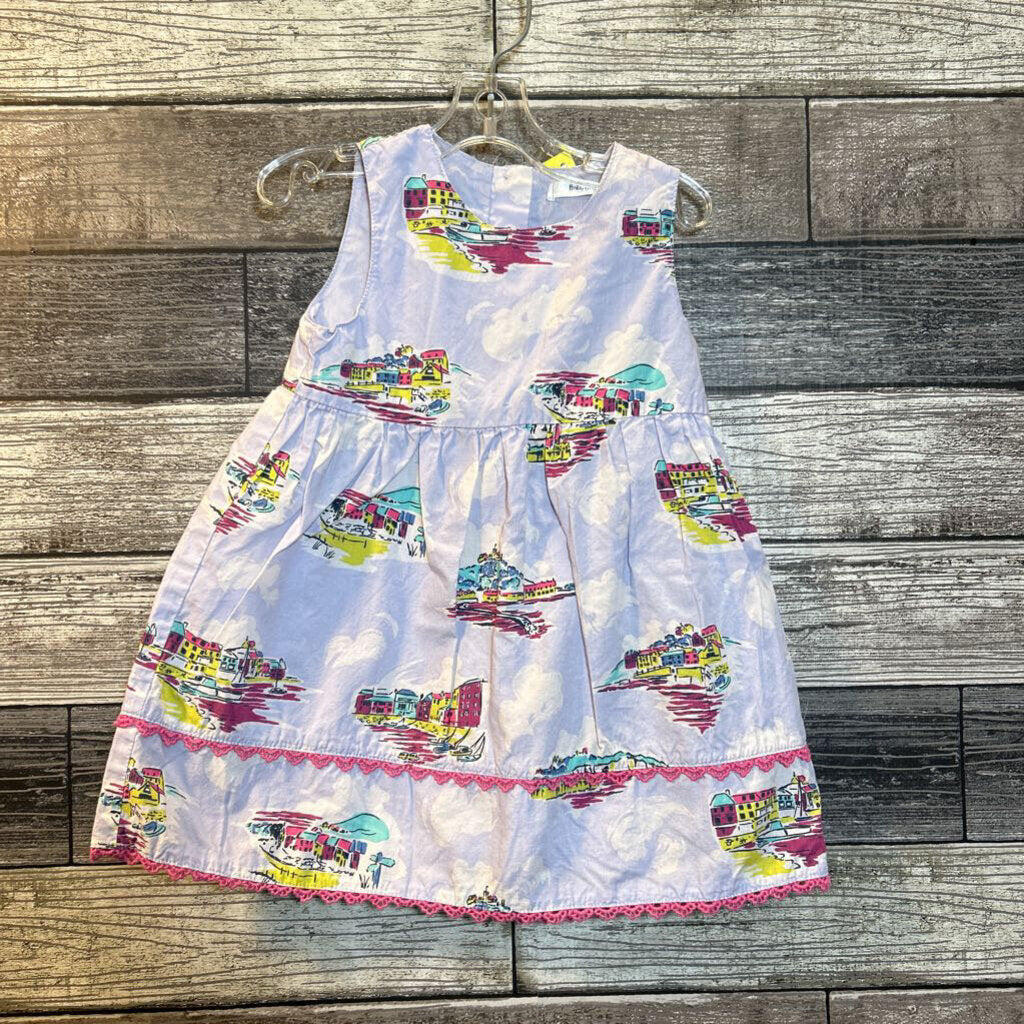 MINI BODEN WOVEN SLEEVELESS DRESS 6-12 MO