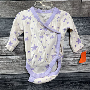 MOON & BACK HANNA LS ORGANIC SIDE SNAP BODYSUIT 50 / 0-3 MO