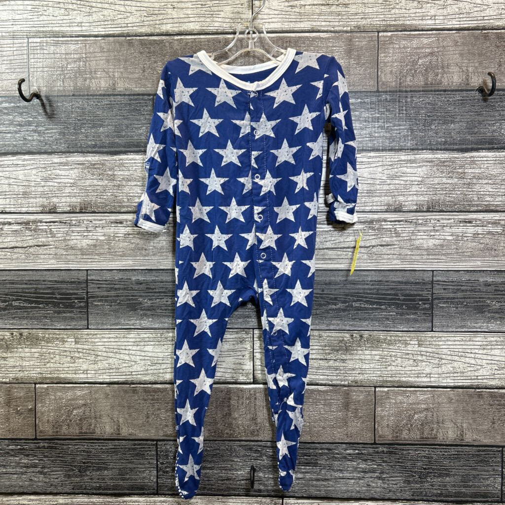 KICKEE PANTS FOOTIE BAMBOO PJ 6-9 MO