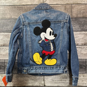 GAP DISNEY MICKEY MOUSE APPLIQUE DENIM JACKET 5