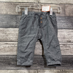 H&M LINED CORDUROY PANTS 6 MO