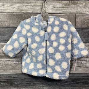 HANNA DOTTED HOODED FLEECE JACKET 50 / 0-3 MO