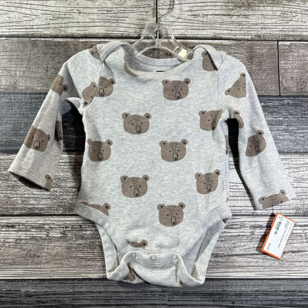 TEA LS COTTON BODYSUIT 6-9 MO