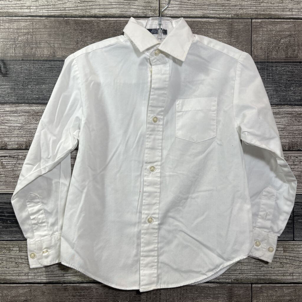 CHAPS WHITE LS BUTTON DOWN SHIRT 6