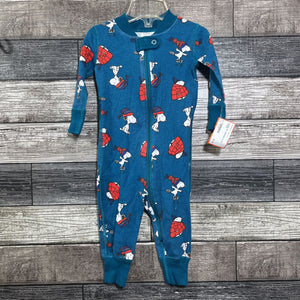HANNA 1PC ORGANIC PEANUTS HOLIDAY PJ 60 / 3-6 MO
