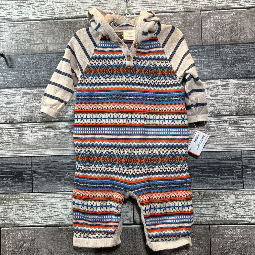 HANNA HOODED SWEATER ROMPER 60 / 3-6 MO