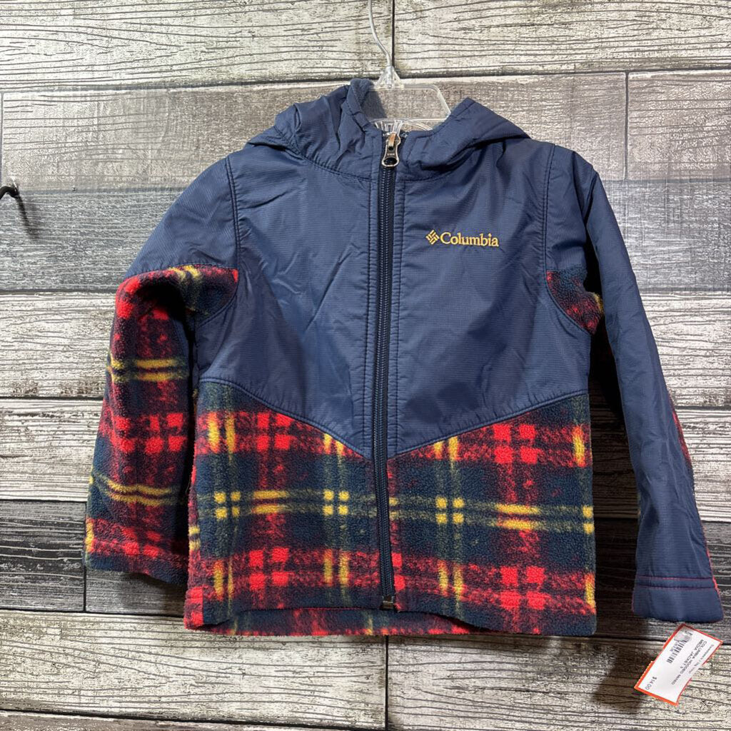 COLUMBIA HOODED MIXED MEDIA JACKET 3