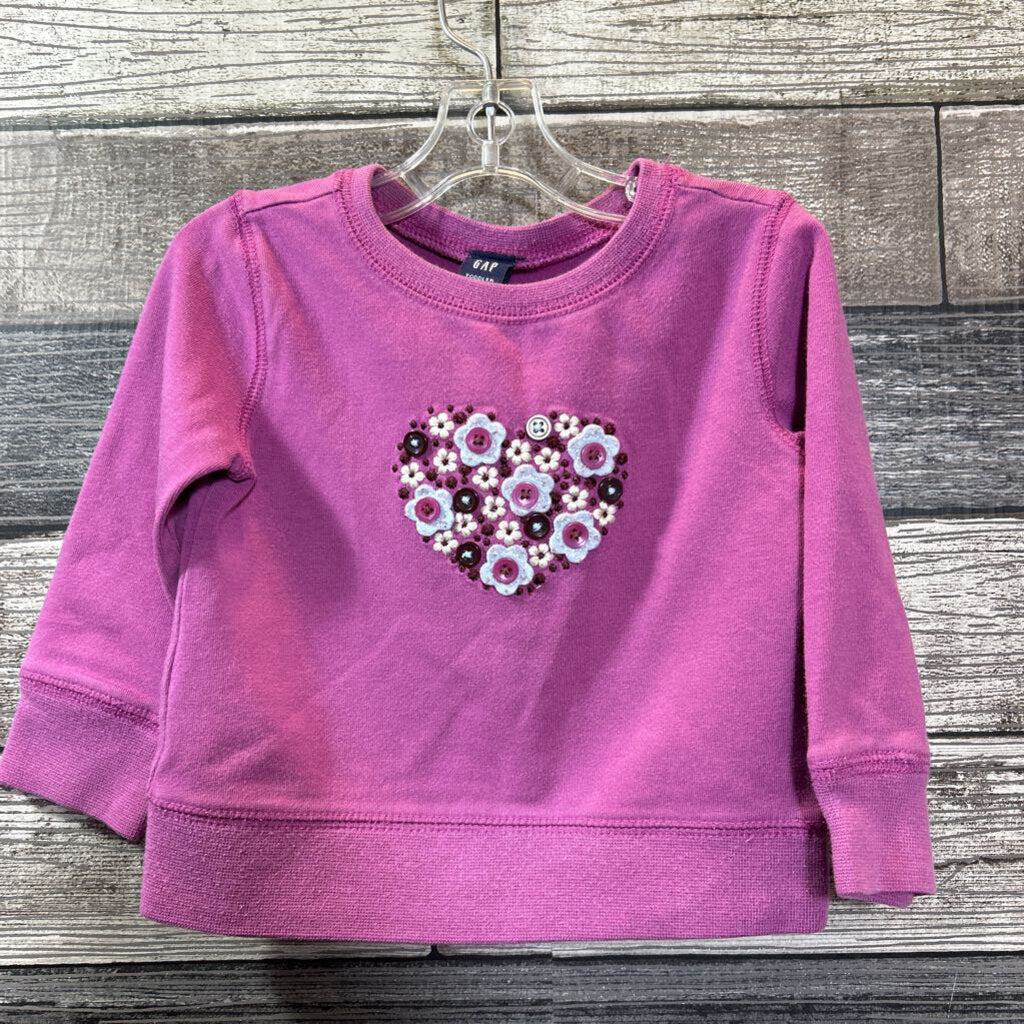 GAP EMBROIDERED SWEATSHIRT 12-18 MO