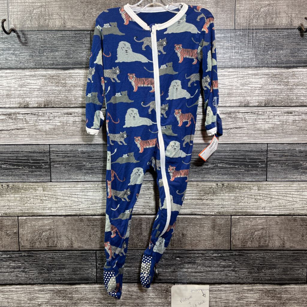 KICKEE PANTS FOOTIE BAMBOO PJ 6-9 MO