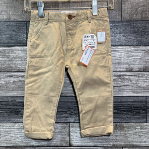 NWT ZARA KHAKI PANTS 12-18 MO