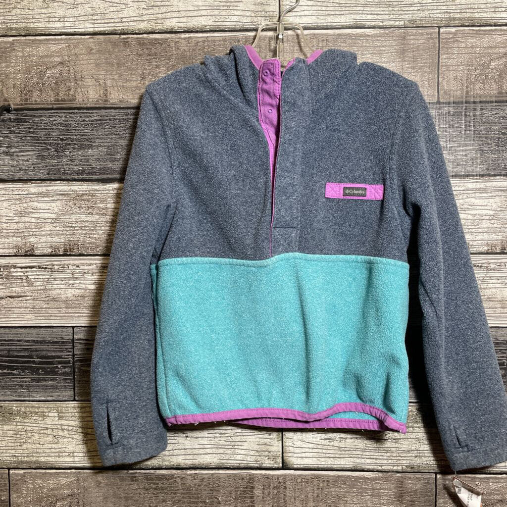 COLUMBIA 1/4 SNAP HOODED PULL OVER FLEECE 4/5