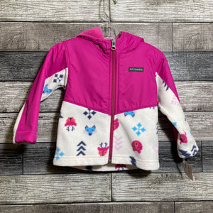 COLUMBIA MIXED MEDIA HOODED JACKET 18-24 MO