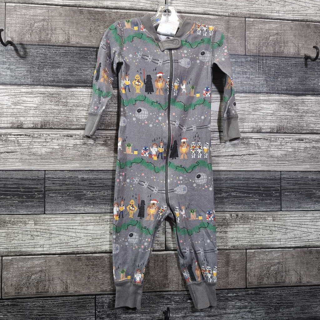 HANNA 1PC ORGANIC HOLIDAY PJ - STAR WARS 75 / 12-18 MO