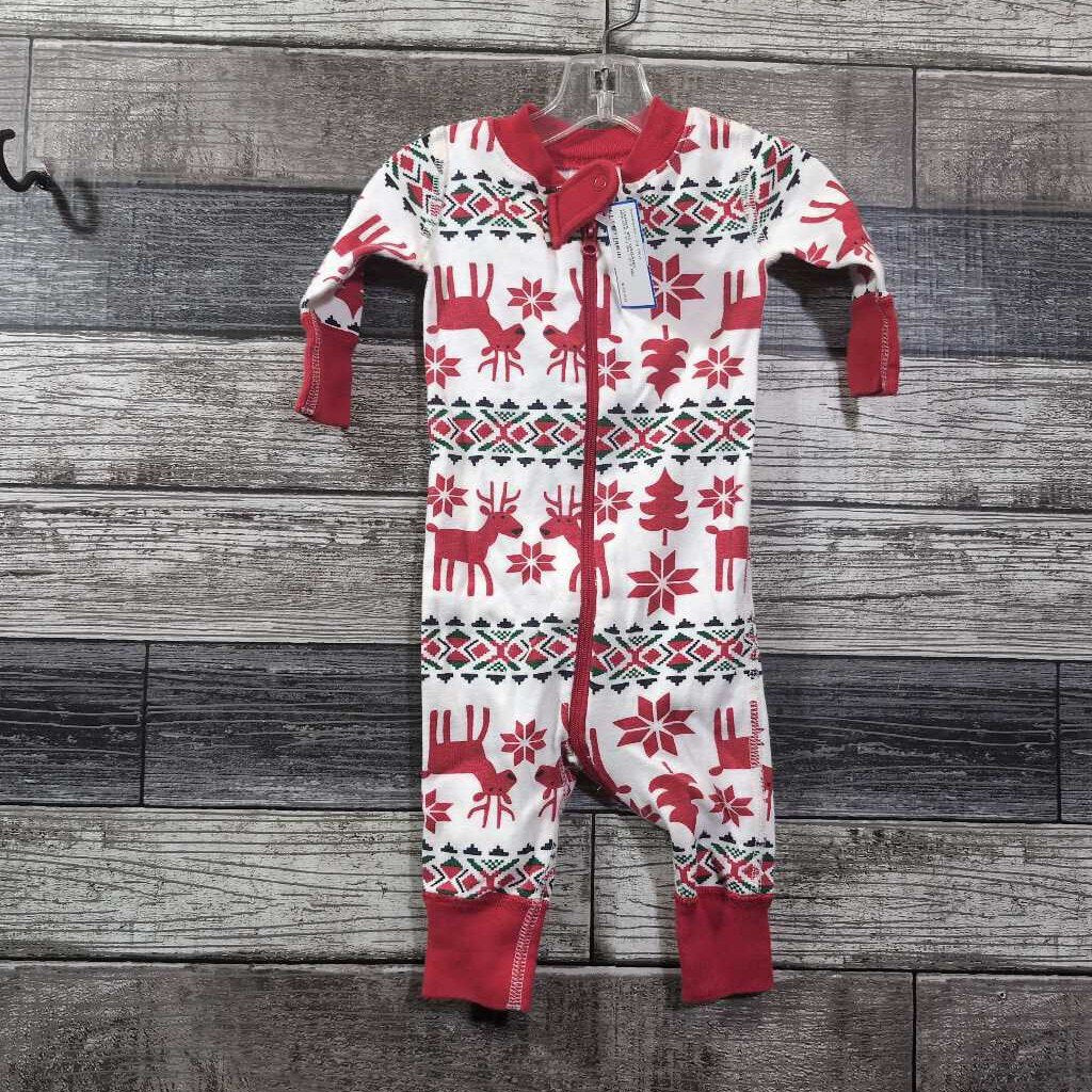 HANNA 1PC ORGANIC HOLIDAY PJ 50 / 0-3 MO