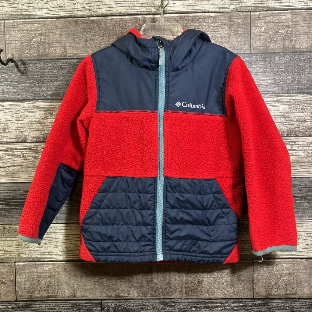 COLUMBIA HOODED FLEECE JACKET 4/5