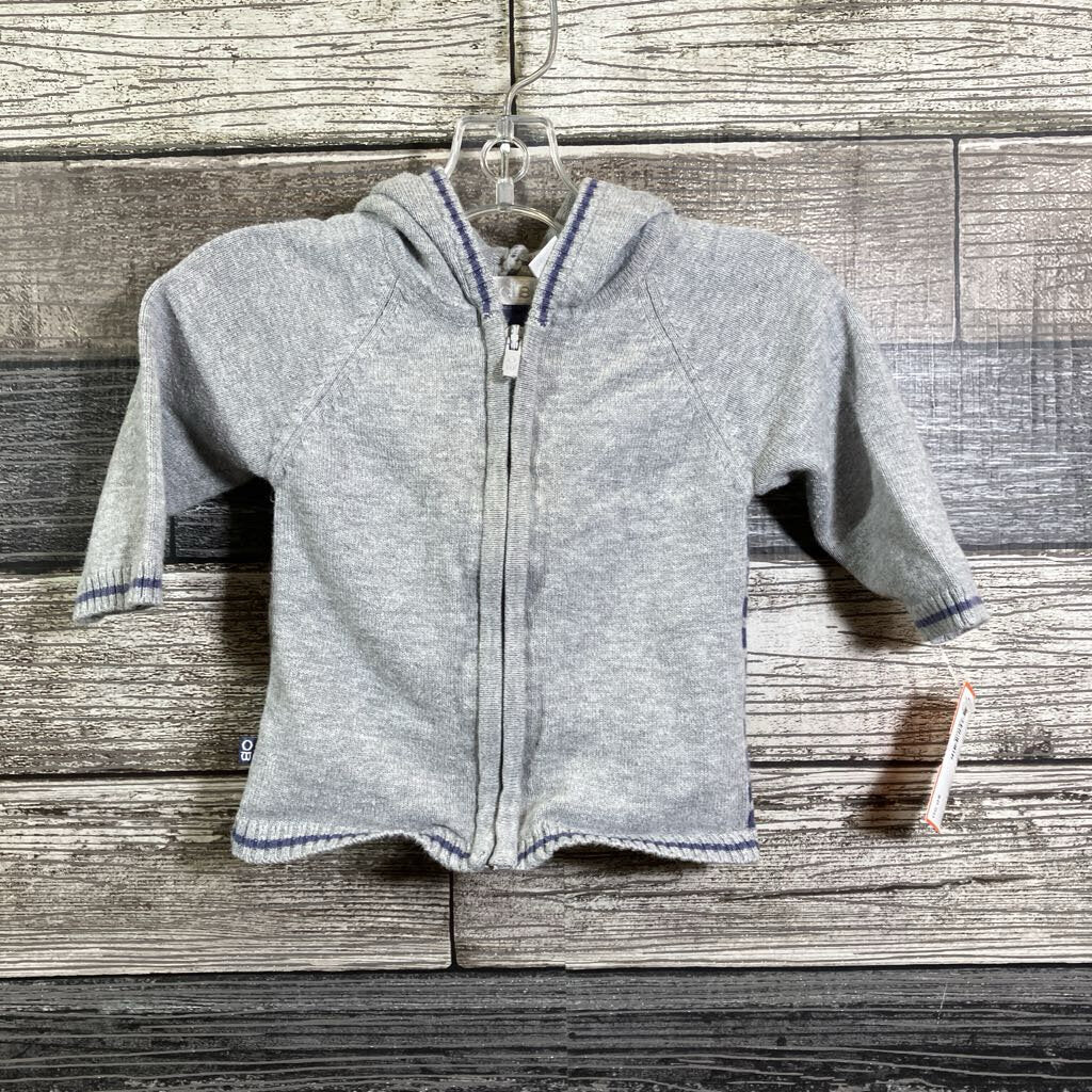 OBAIBI FULL ZIP HOODIE 3 MO