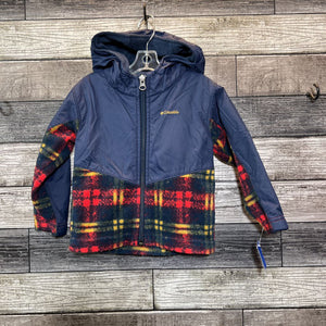 COLUMBIA MIXED MEDIA HOODED JACKET 18-24 MO