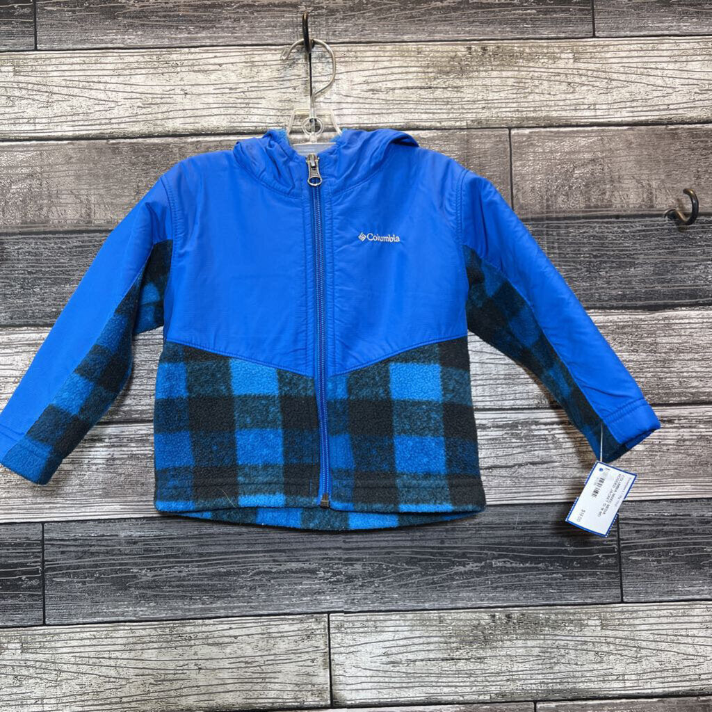 COLUMBIA MIXED MEDIA HOODED JACKET 12-18 MO