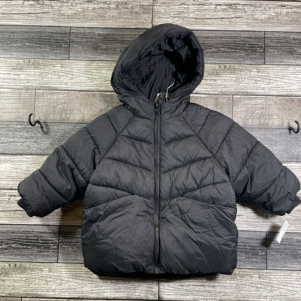 ZARA FLEECE LINED HOODED PUFFER COAT 18-24 MO