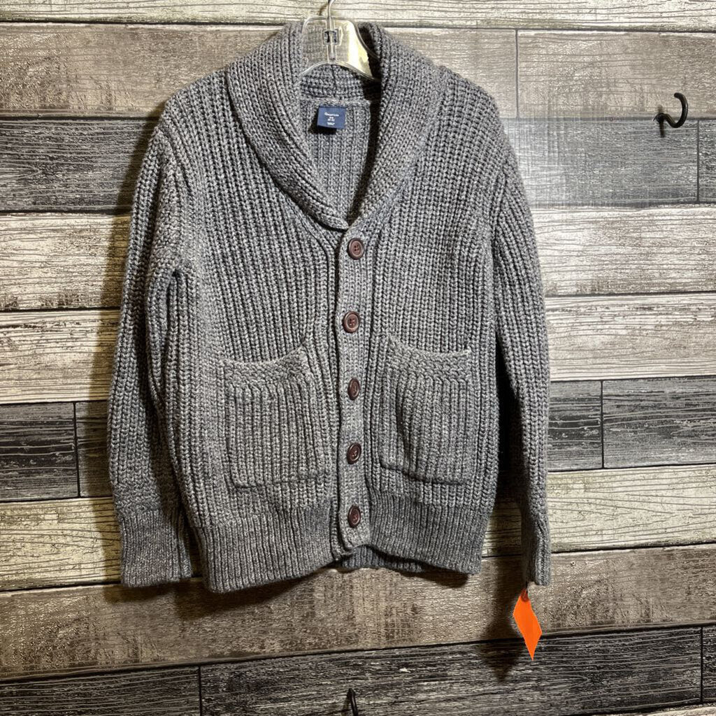 GAP ROLL NECK CABLE KNIT CARDIGAN 4/5