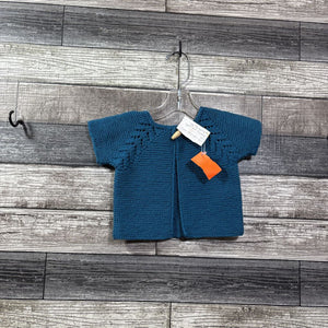 HOME MADE 100% MERINO WOOL SS CARDIGAN 6-12 M