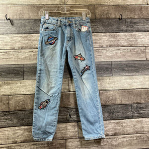 GAP GIRLFRIEND JEANS WITH PATCHES 6