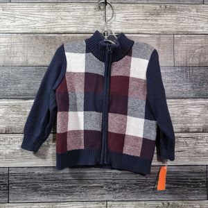 JANIE & JACK FULL ZIP SWEATER 12-18 MO