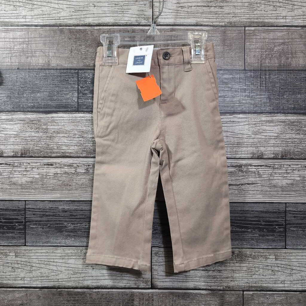 NWT JANIE & JACK KHAKI PANTS 12-18 MO