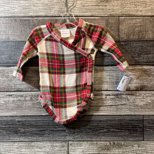 HANNA LS PLAID BODYSUIT 50 / 0-3 MO