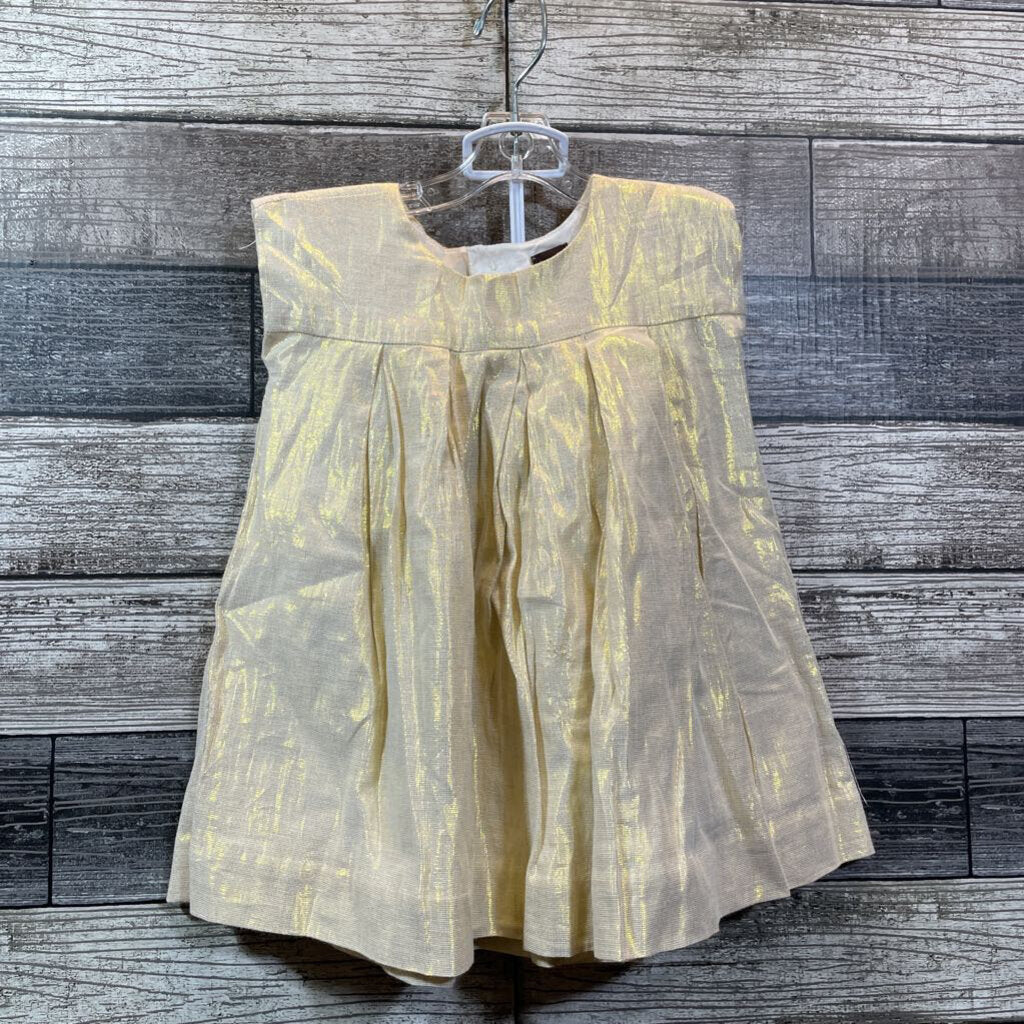 TEA 2PC GOLD SPARKLE DRESS 9-12 MO