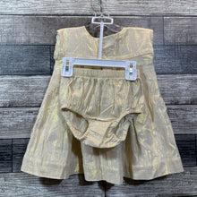 Load image into Gallery viewer, TEA 2PC GOLD SPARKLE DRESS 9-12 MO
