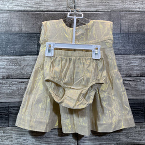 TEA 2PC GOLD SPARKLE DRESS 9-12 MO