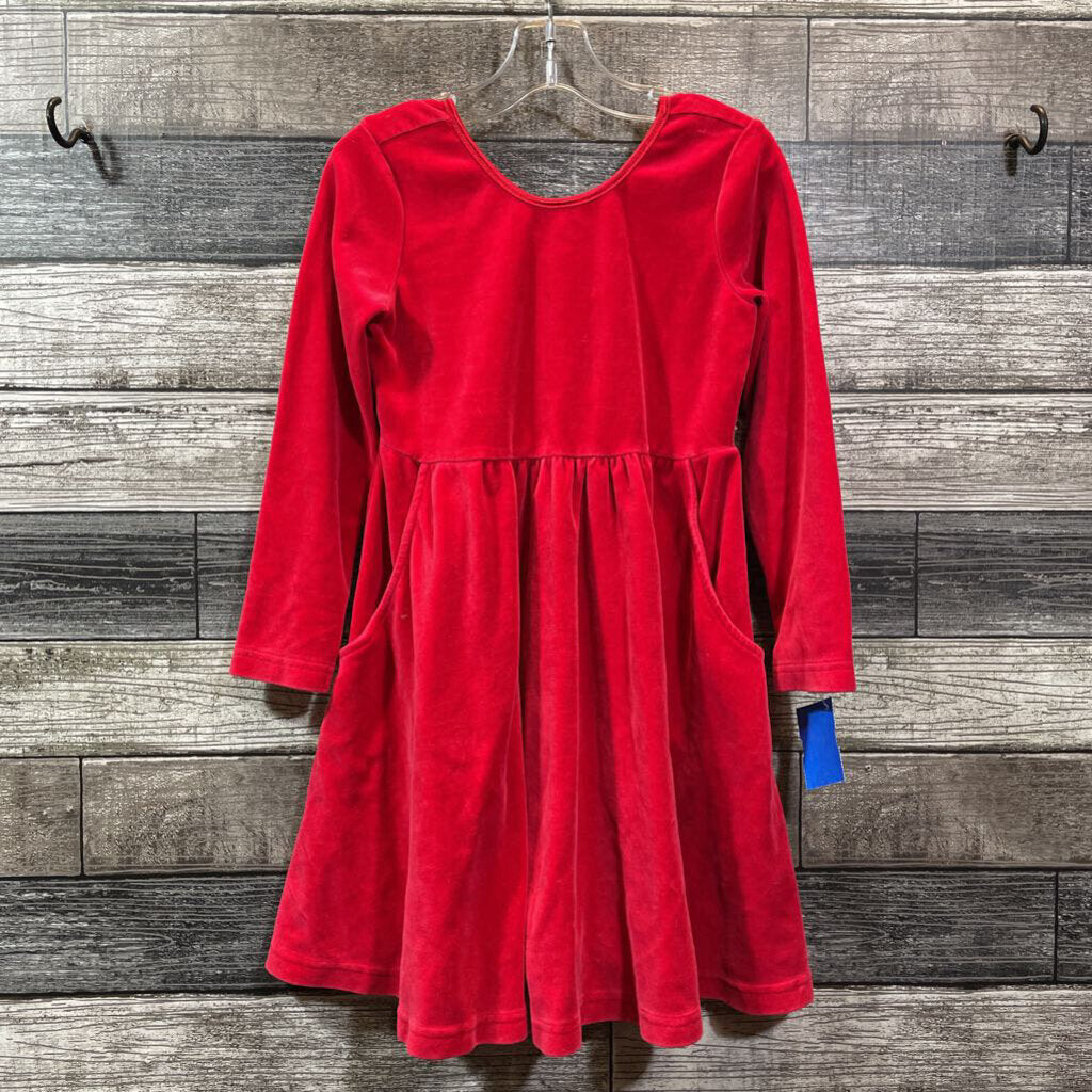 HANNA LS SOFT VELOUR SKATER DRESS WITH POCKETS 110 / 5