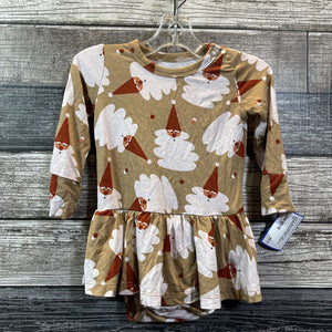 GIGI & MAX HOLIDAY LS BAMBOO BODYSUIT DRESS 6 MO