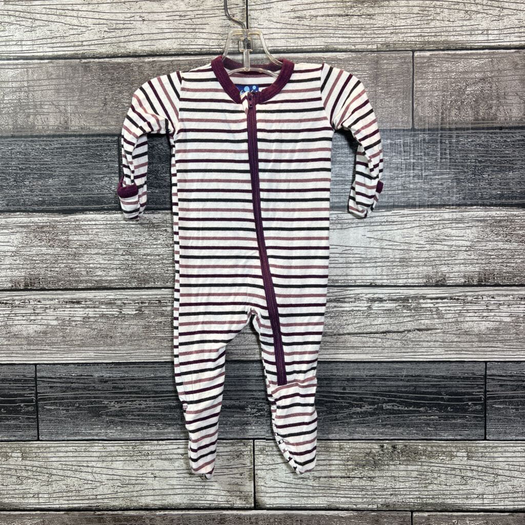 KICKEE PANTS FOOTIE BAMBOO PJ NEWBORN