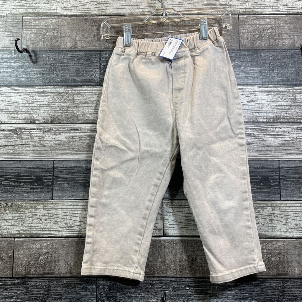 LITTLE COLLI PULL ON COTTON CANVAS PANTS 3