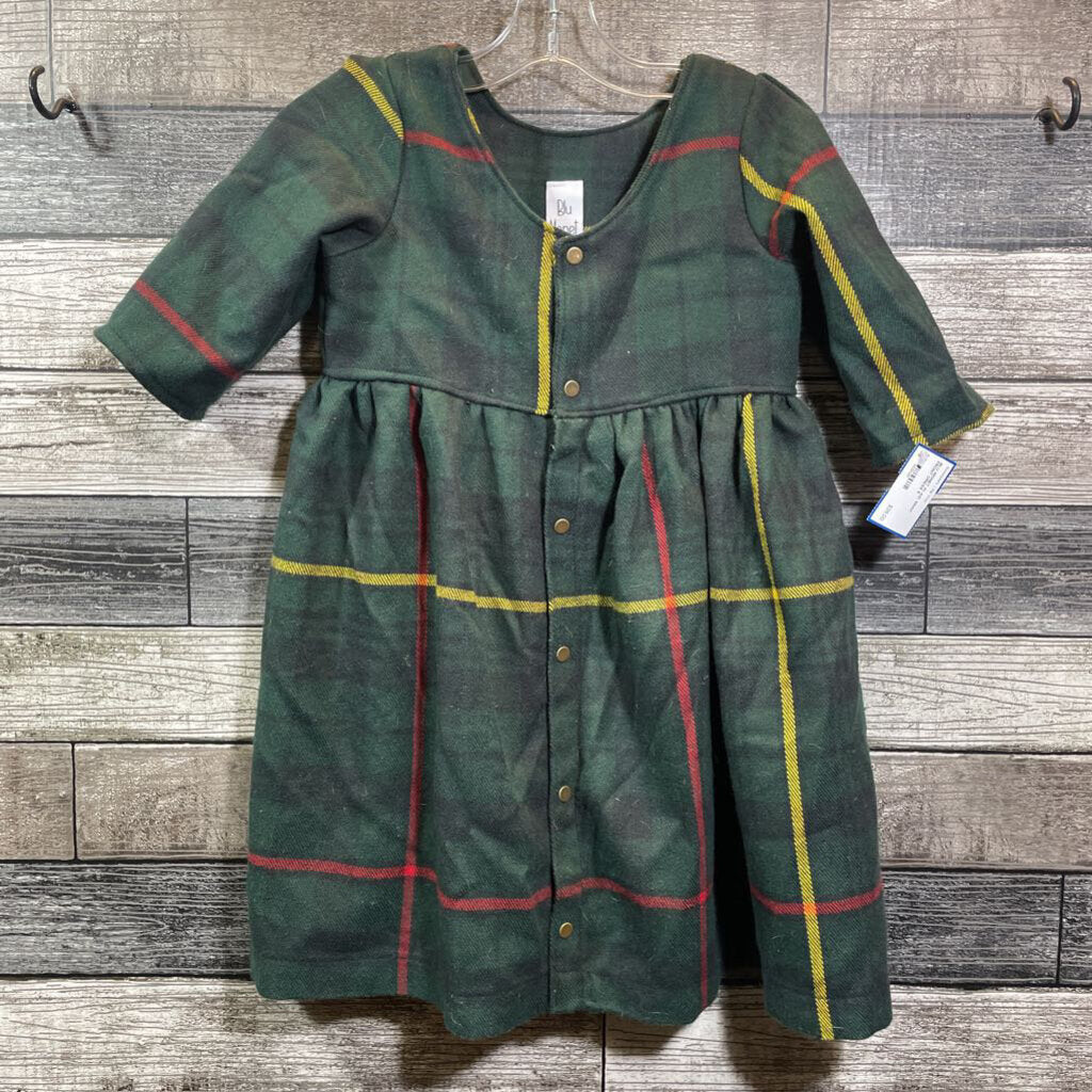 BLU MONET PLAID SNAP FRONT DRESS 6