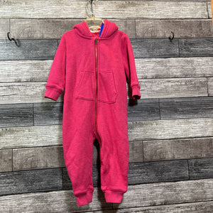 PRIMARY HOODED FLEECE LINED ZIP ROMPER 12-18 MO