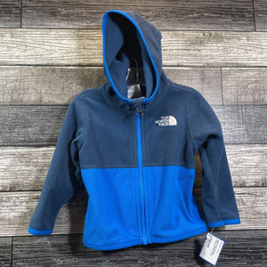 NORTH FACE HOODED FLEECE JACKET 6-12 MO